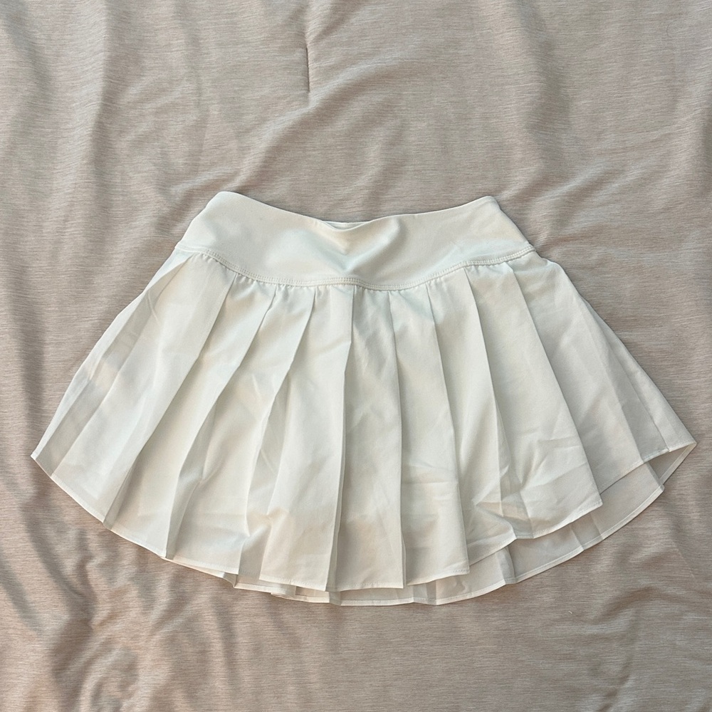 White Pleated Skirt (Athletic)